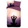 Pure Dekbedovertrek Micropercal Yoga - violet 140x200/220cm