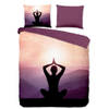 Pure Dekbedovertrek Micropercal Yoga - violet 200x200/220cm