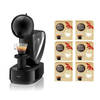 Krups Nescafé Dolce Gusto Infinissima YY5056FD Black + 6 dozen organische koffie, antigaspillage -aanbieding