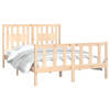 vidaXL Bedframe met hoofdbord massief grenenhout 120x200 cm