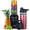 MOA Blender - Blender to go - Mini Blender - 2 tritan bekers van 600ml - Smoothie maker - 800W - Zwart - MB10B