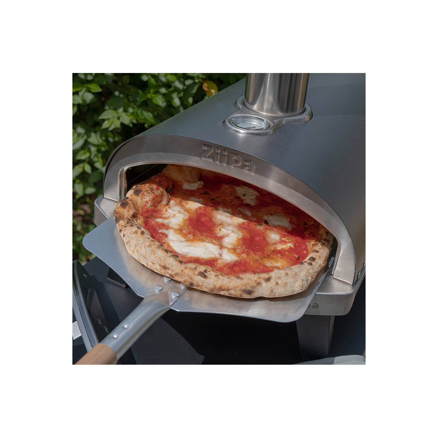 Kruiden kompas De andere dag ZiiPa Pizza Oven Piana - Houtgestookt - met Thermometer - Leisteen - voor ø  30 cm pizza's | Blokker