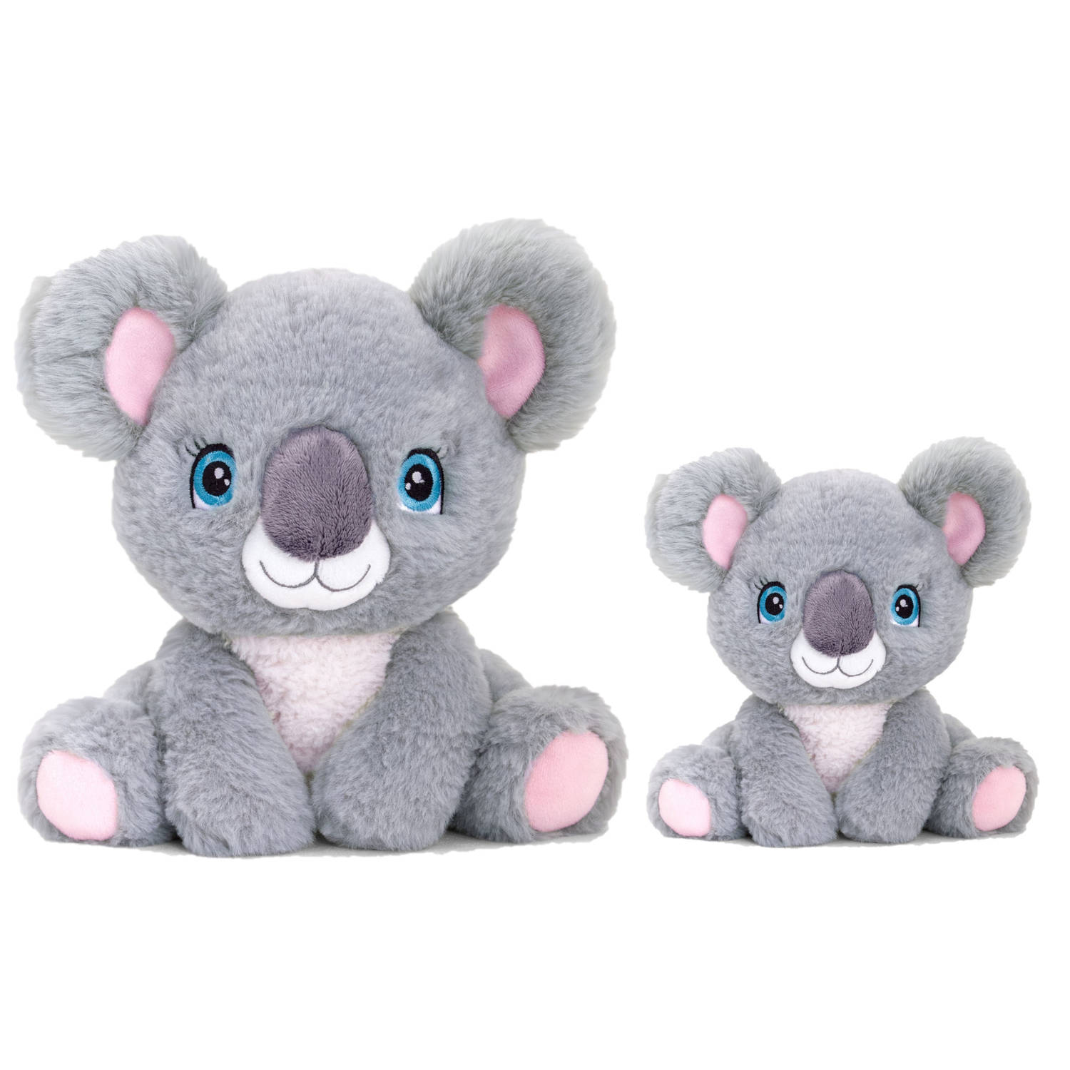 Keel Toys Pluche knuffel dieren set 2x koala beertjes 14 en 25 cm Knuffeldier