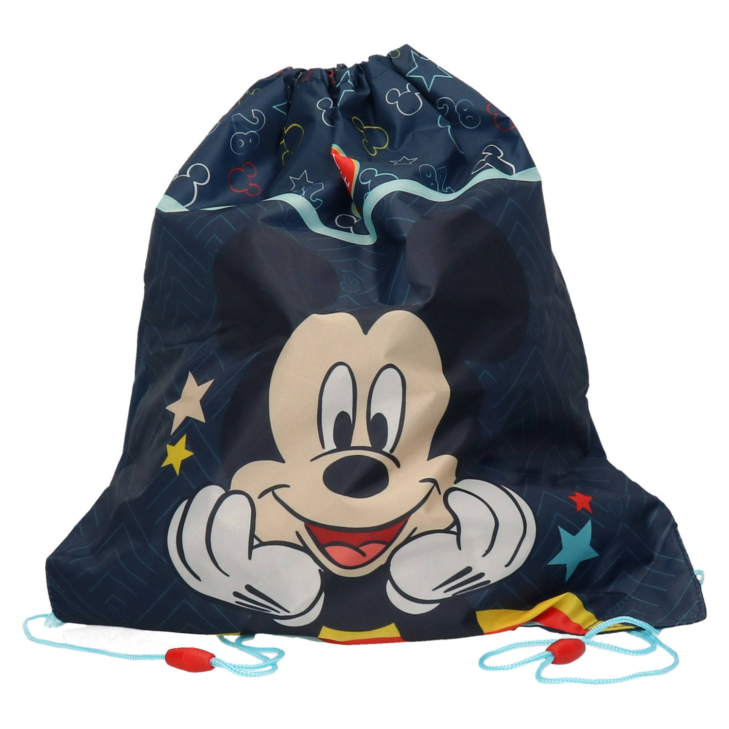 Disney Mickey Mouse gymtas-rugzak-rugtas voor kinderen blauw polyester 44 x 37 cm Gymtasje zwemtasje