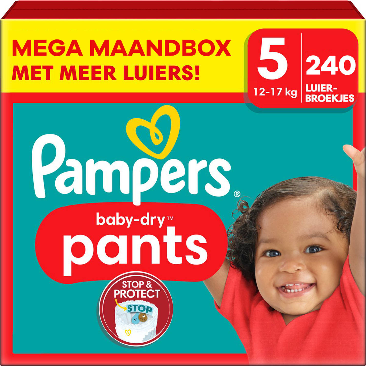 Pampers - Baby Dry Pants - Maat 5 - Mega Maandbox - 240 stuks - 12/17 KG