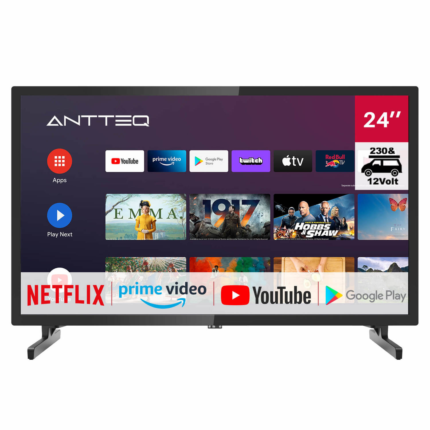 ANTTEQ AG24N1C 24inch HD-ready Android Smart-TV
