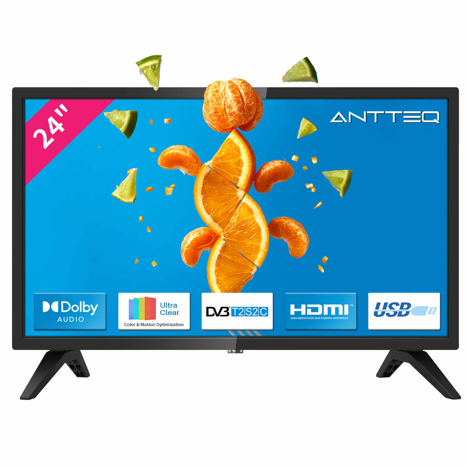 ANTTEQ AB24F1D 24inch HD-ready standaard TV