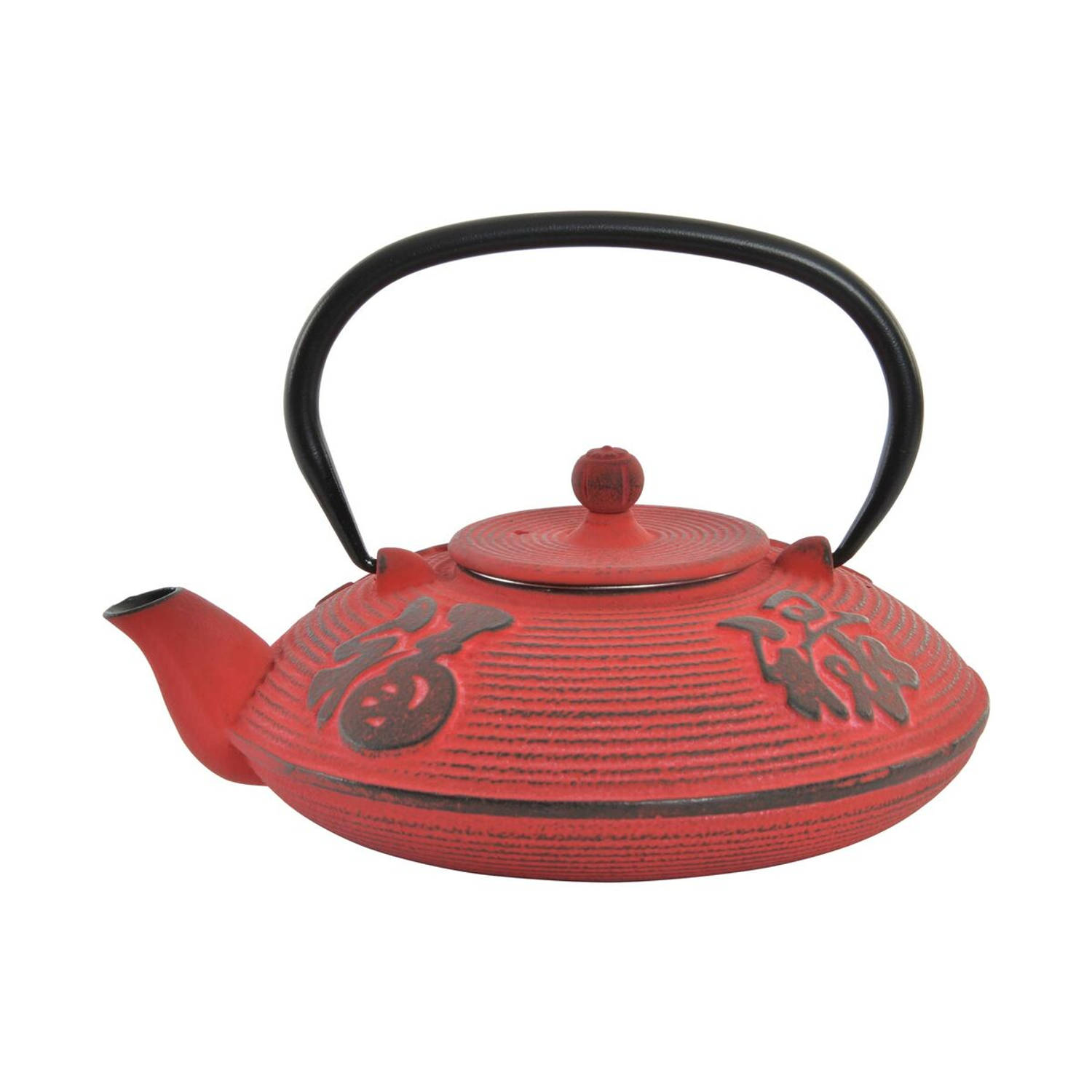 Theepot DKD Home Decor Rood 800 ml