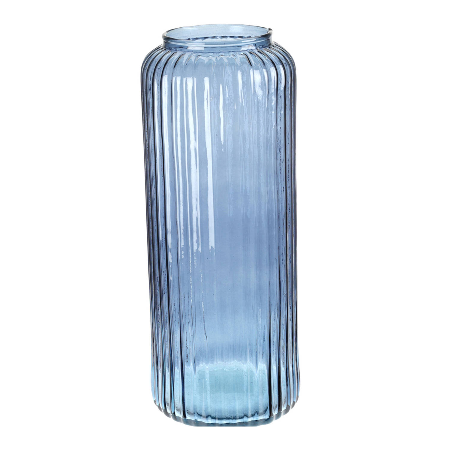 Wat dan ook Clancy de eerste Excellent Houseware glazen vaas / bloemen vazen - blauw - 15 x 37 cm - Vazen  | Blokker