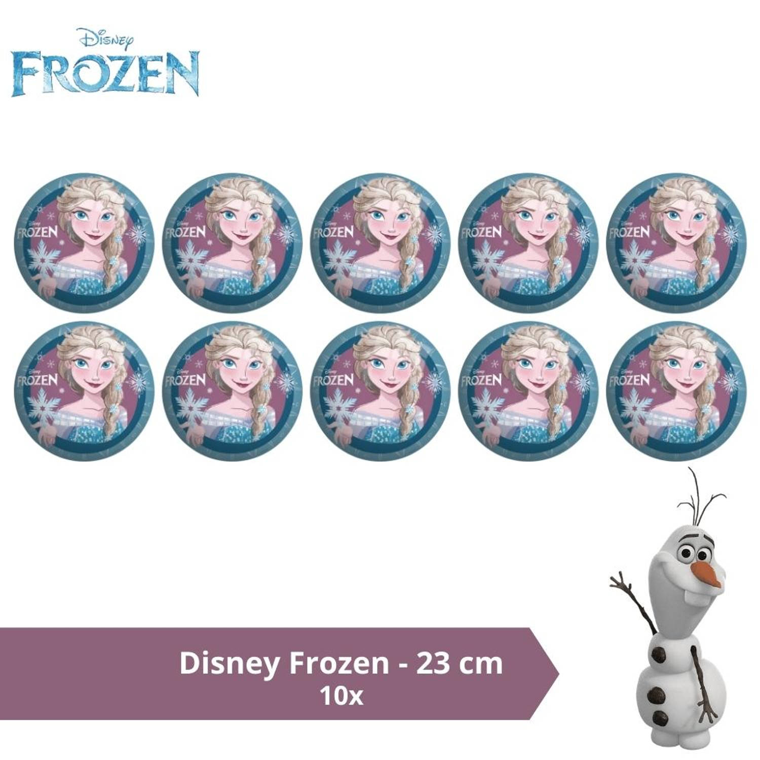 Bal - Voordeelverpakking - Disney Frozen II - 23 cm - 10 stuks