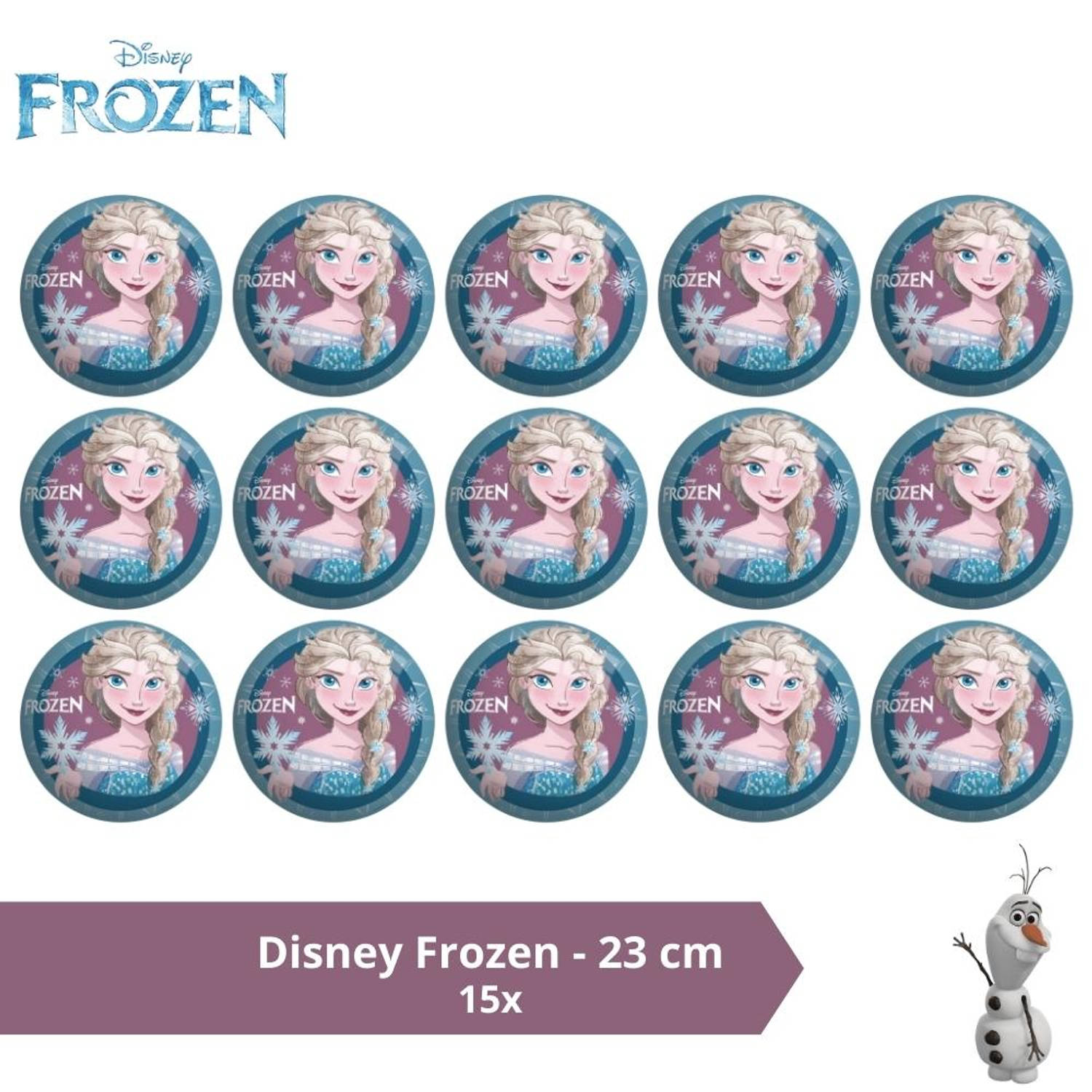Bal - Voordeelverpakking - Disney Frozen II - 23 cm - 15 stuks