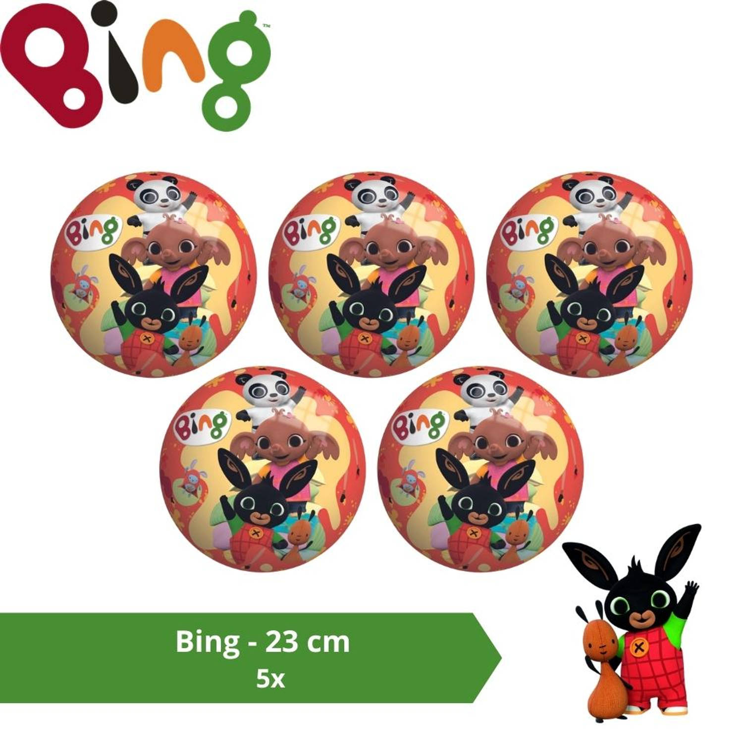 Bal - Voordeelverpakking - Bing - 23 cm - 5 stuks
