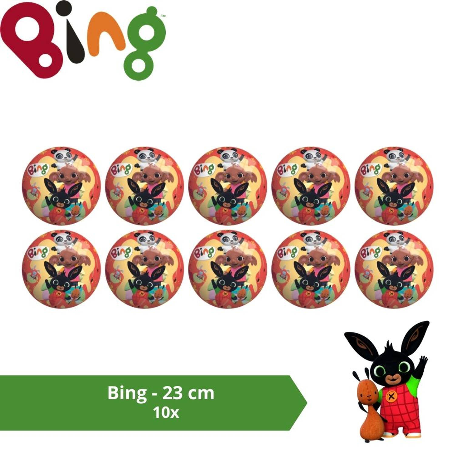 Bal - Voordeelverpakking - Bing - 23 cm - 10 stuks