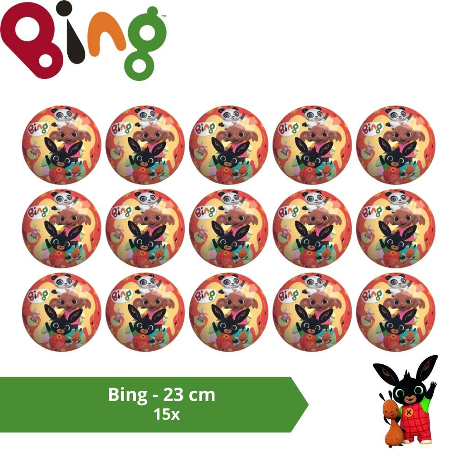 Bal - Voordeelverpakking - Bing - 23 cm - 15 stuks
