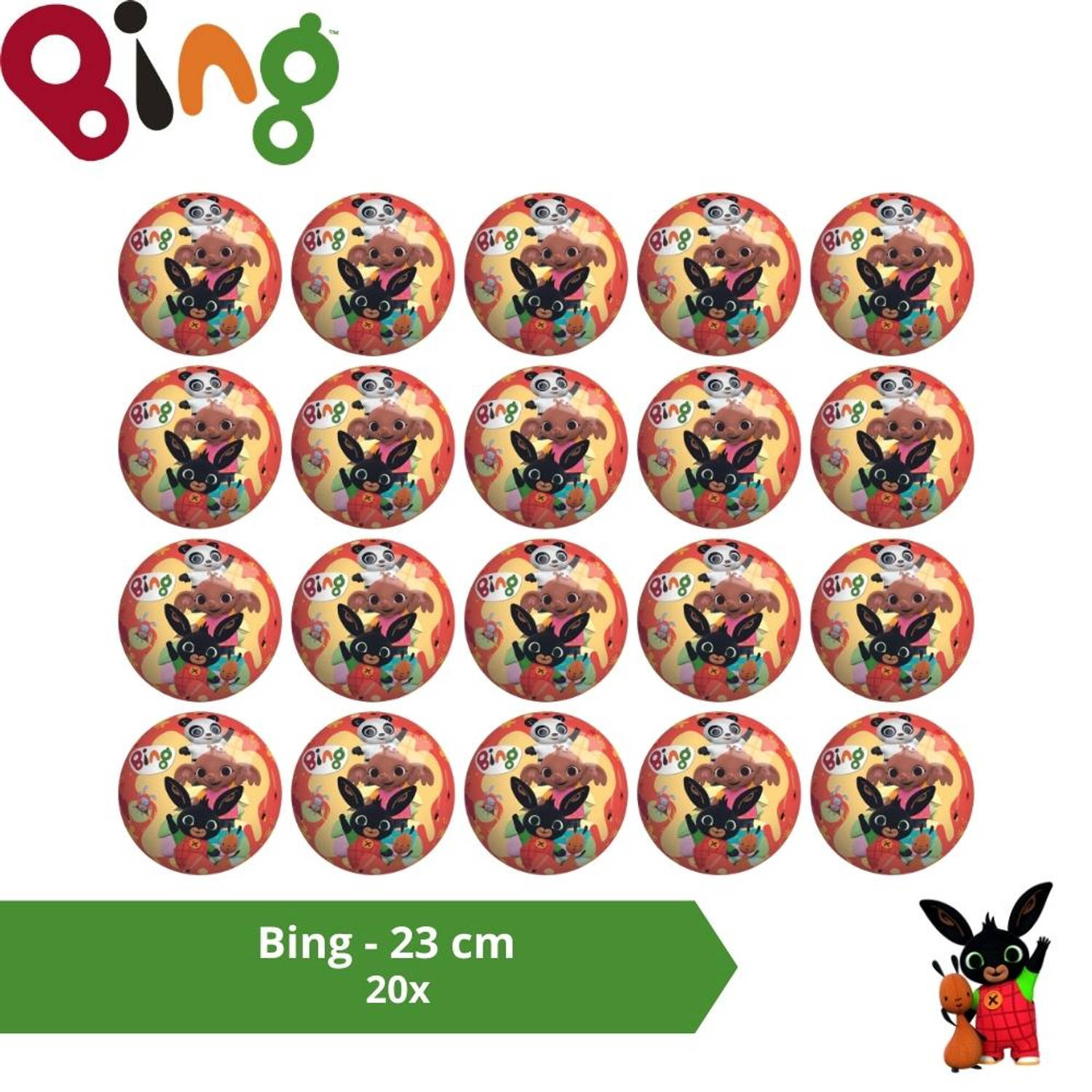 Bal - Voordeelverpakking - Bing - 23 cm - 20 stuks