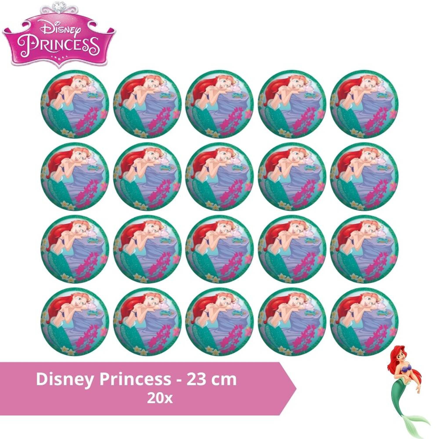 Bal - Voordeelverpakking - Disney Princess - 23 cm - 20 stuks