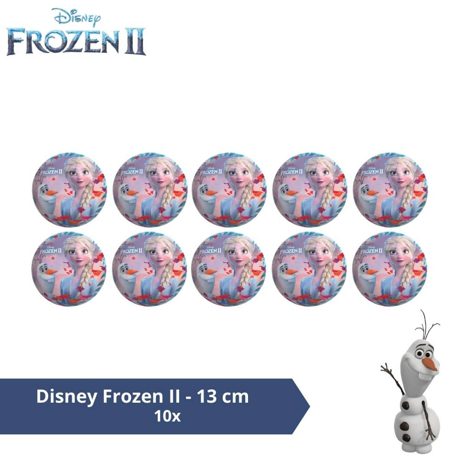 Bal - Voordeelverpakking - Disney Frozen II - 13 cm - 10 stuks