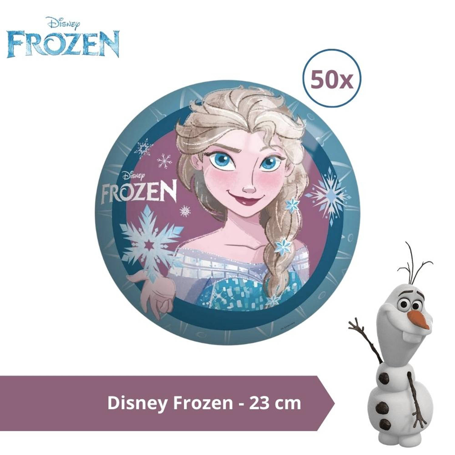 Bal - Voordeelverpakking - Disney Frozen II - 23 cm - 50 stuks