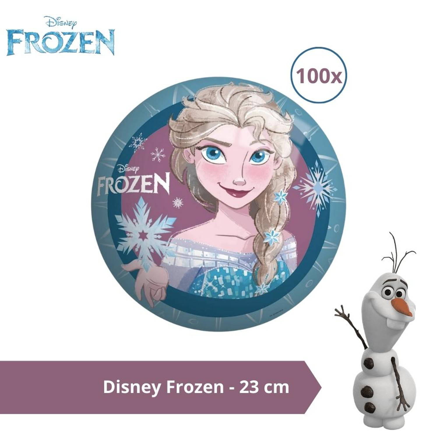 Bal - Voordeelverpakking - Disney Frozen II - 23 cm - 100 stuks