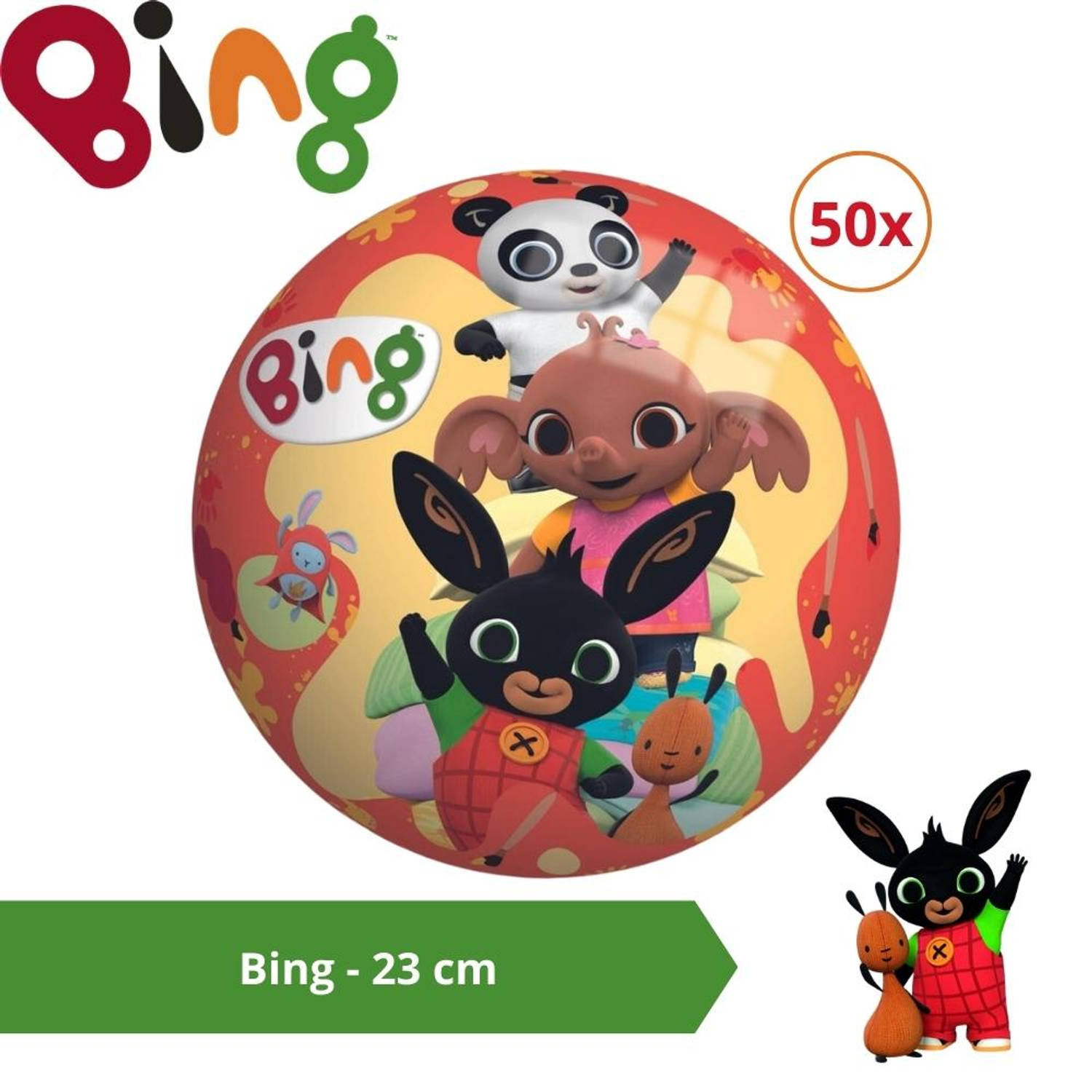 Bal - Voordeelverpakking - Bing - 23 cm - 50 stuks