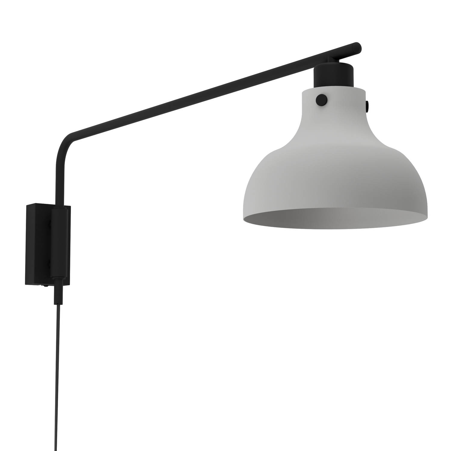 EGLO Matlock Wandlamp - E27 - 25 cm - Grijs/Zwart - Staal