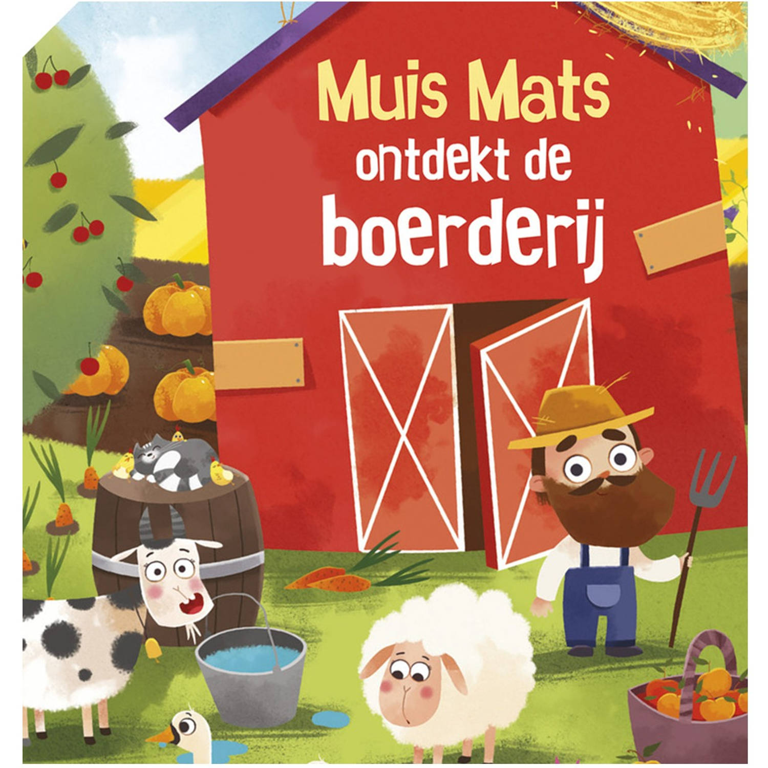 Muis Mats Ondekt De Boerderij - Uitklapbaar kinderboek, met 5 panoramapagina's