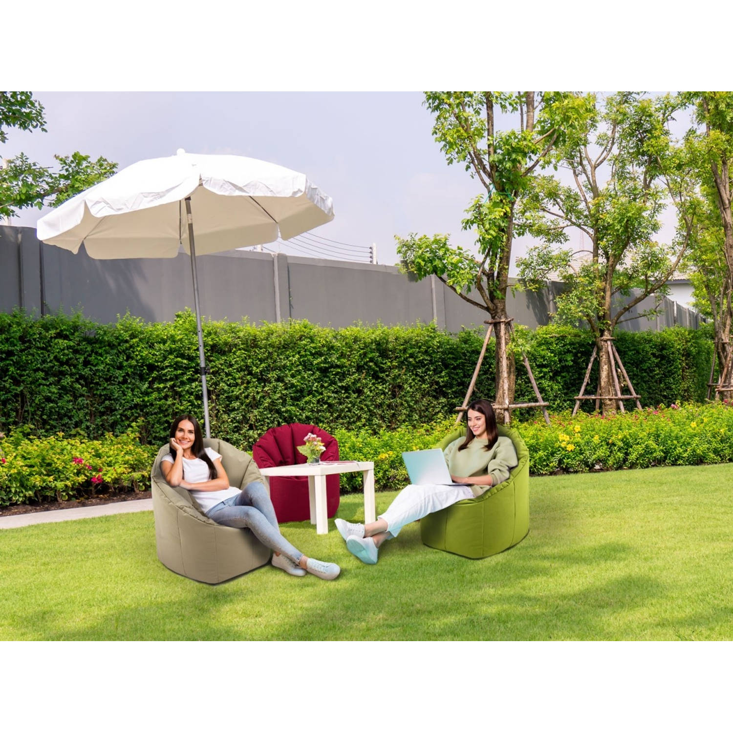 Home - Zitzak - tuinstoel 70x80cm - Outdoor - Beige | Blokker