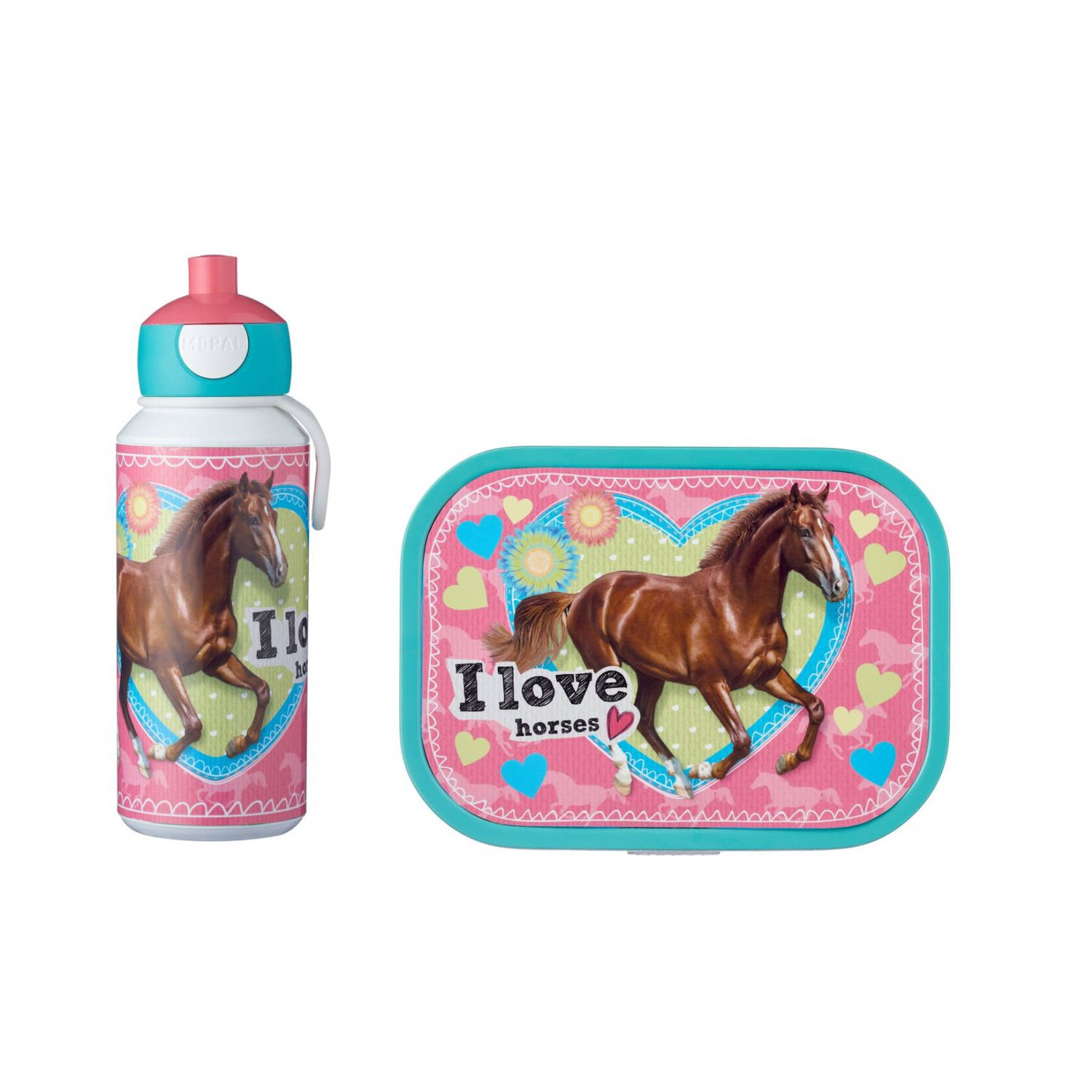 Mepal Lunchset (Schoolbeker & Lunchbox) Campus Pop-Up My Horse
