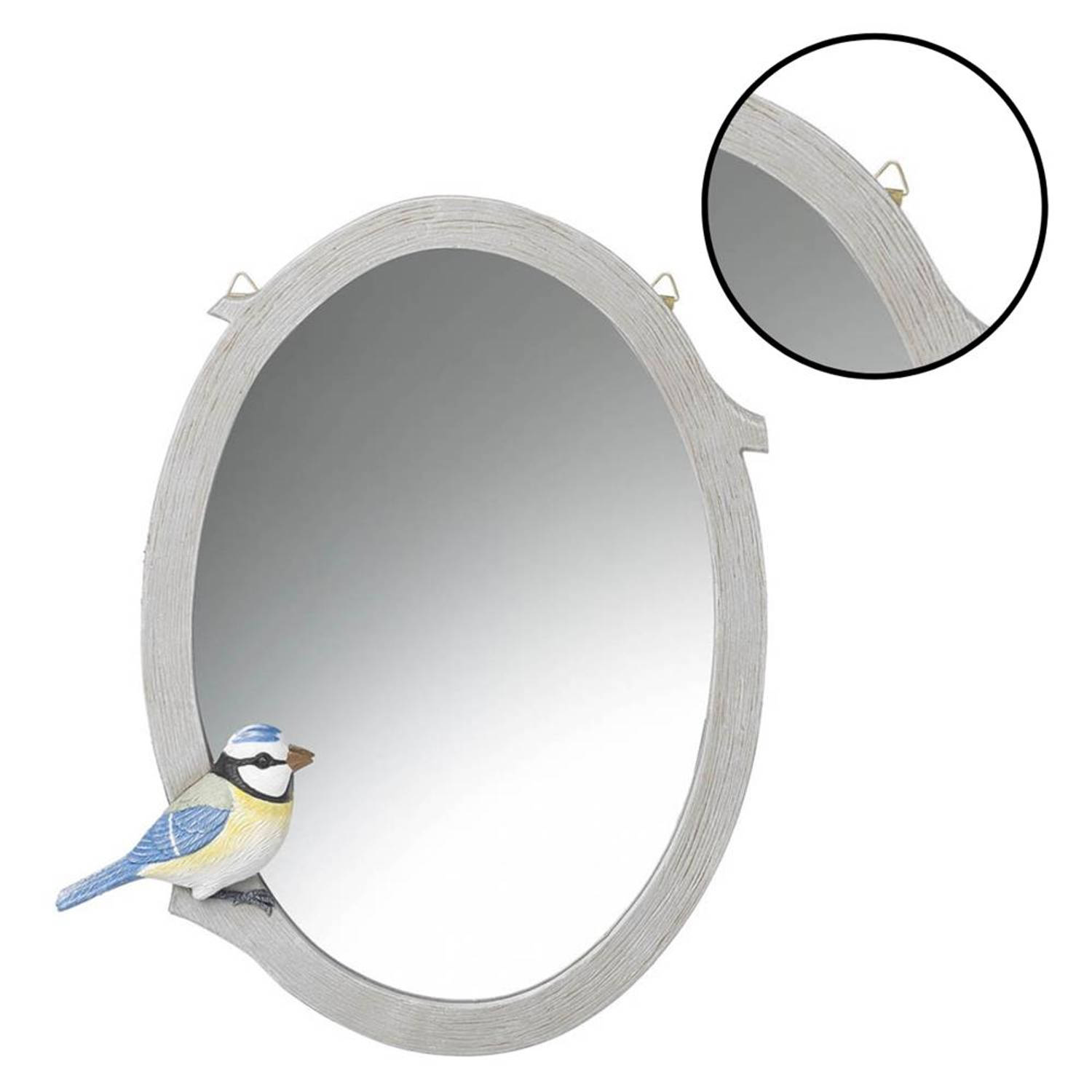 Spiegel Wandspiegel 28 x 3.5 x 34 cm - Vogel Pimpelmees