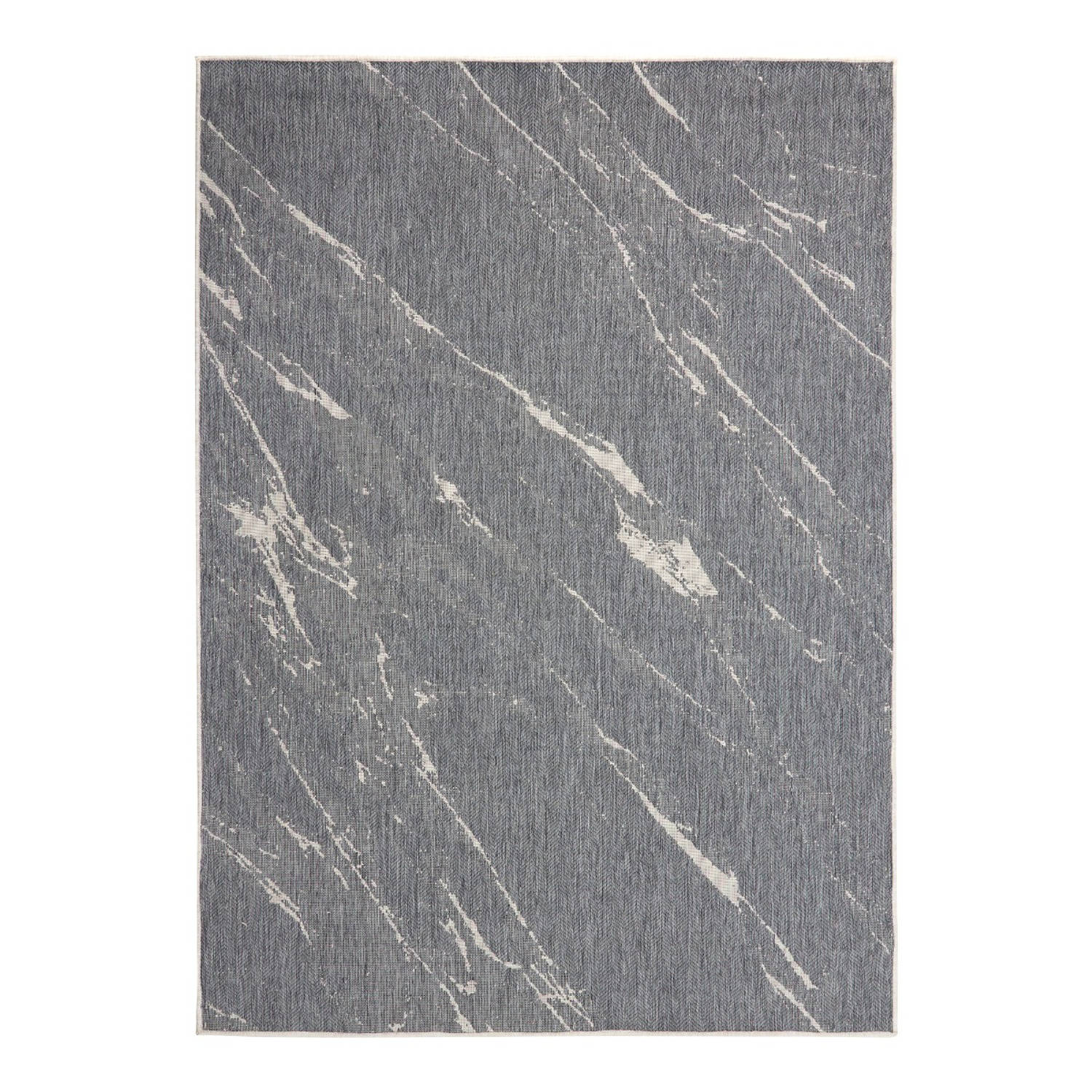 Buitenkleed Marble - Grijs/wit - dubbelzijdig - EVA Interior Grijs/Antraciet - Polypropyleen - 200 x 290 cm - (L)