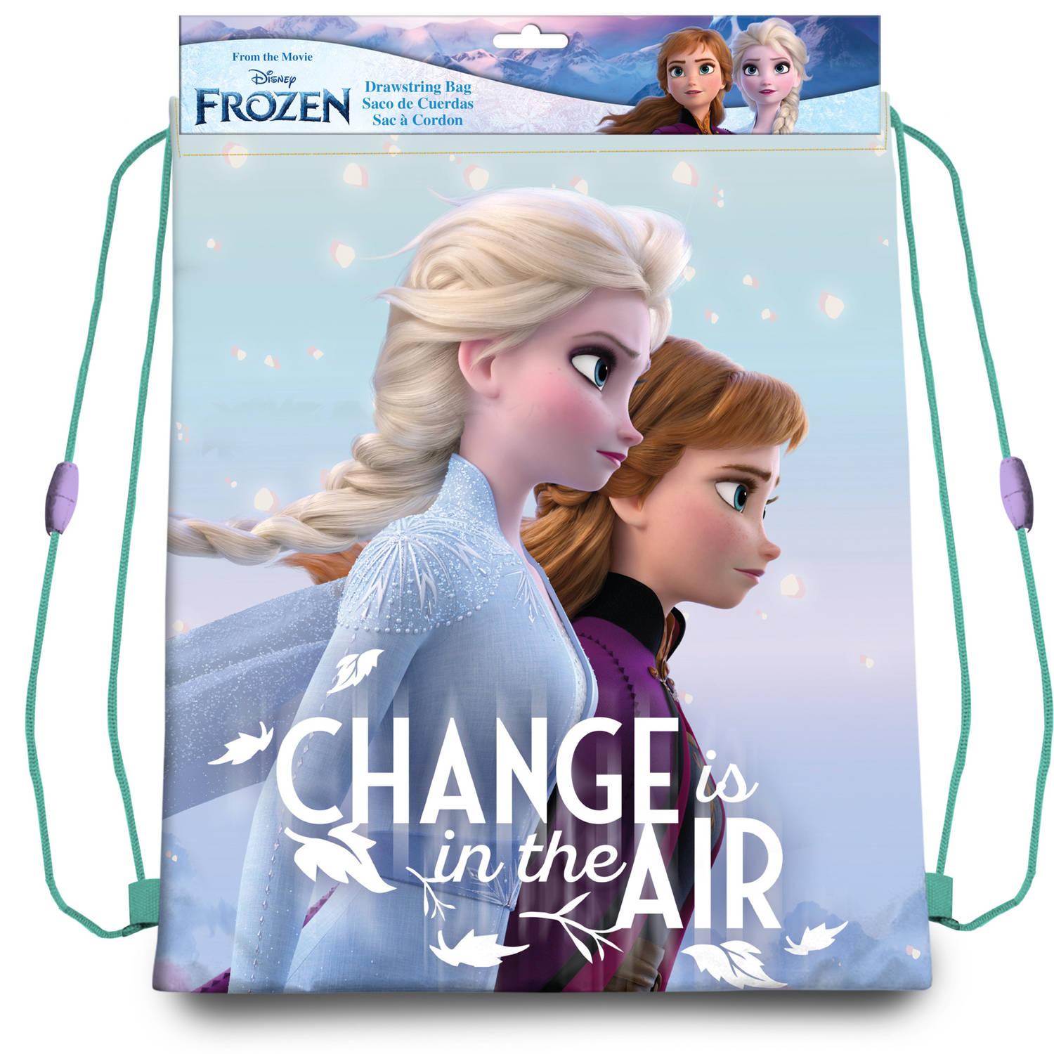 Disney Frozen 2 sport gymtas-rugzak voor kinderen 40 x 30 cm Gymtasje zwemtasje