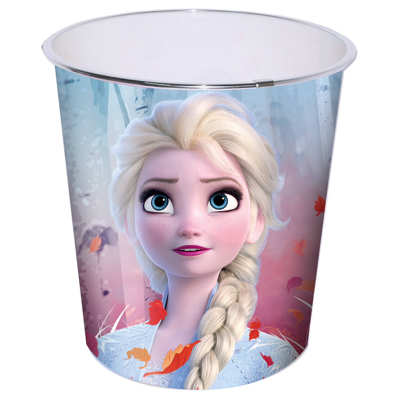 Disney Frozen 2 prullenbak/papiermand - kunststof - 21,5 x 21 cm - Prullenmanden