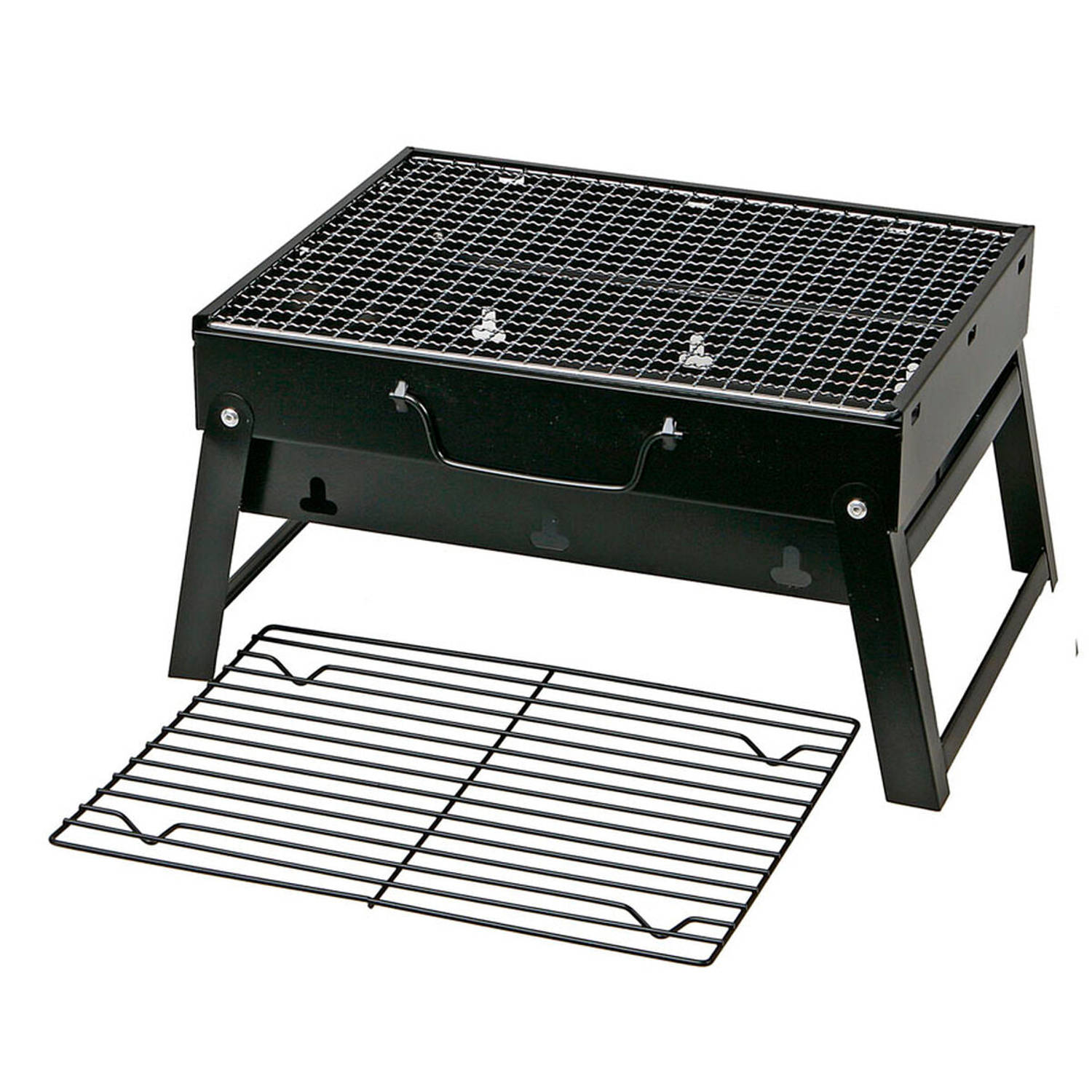 Barbecue Draagbare 35 x 27 x 20 cm Zwart