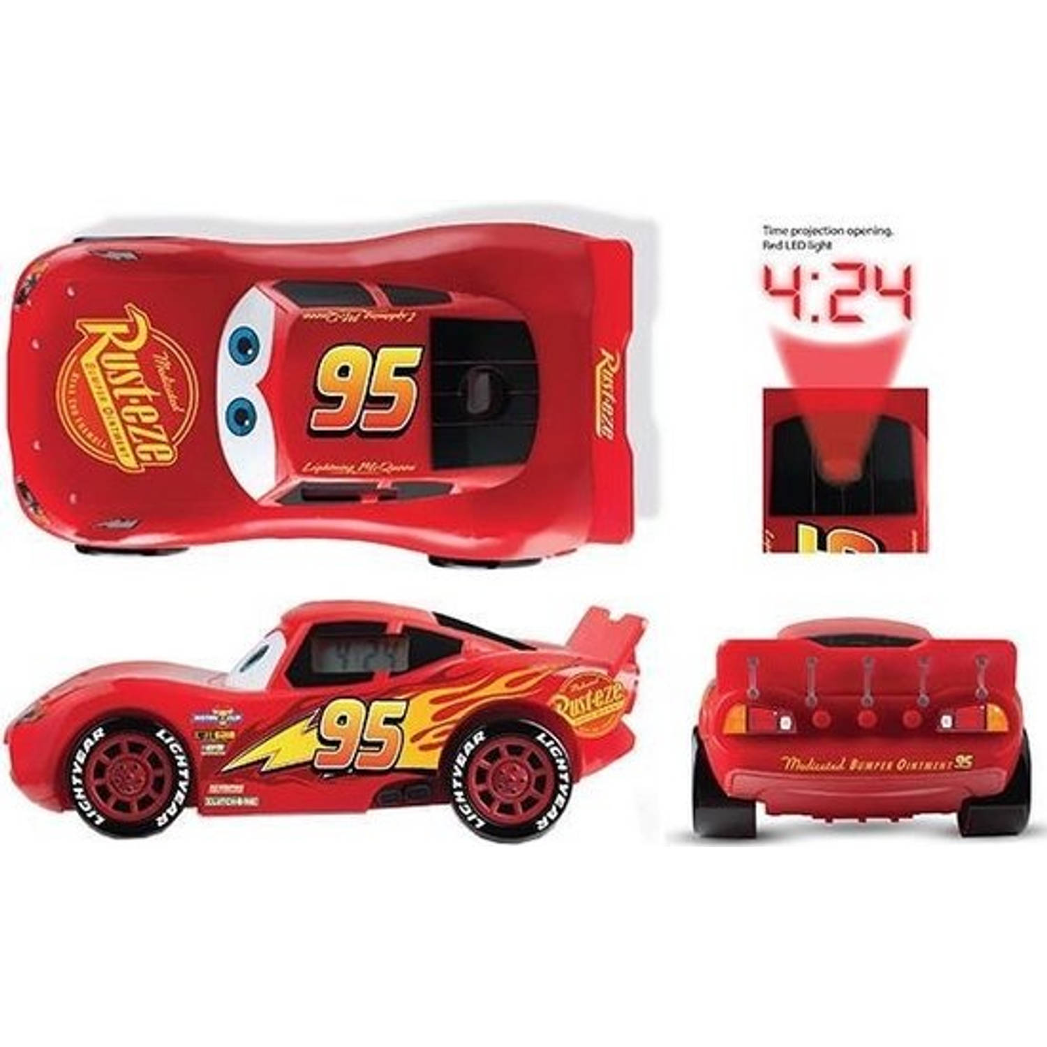 Cars 3 Alarm Clock with Projector Lightning McQueen