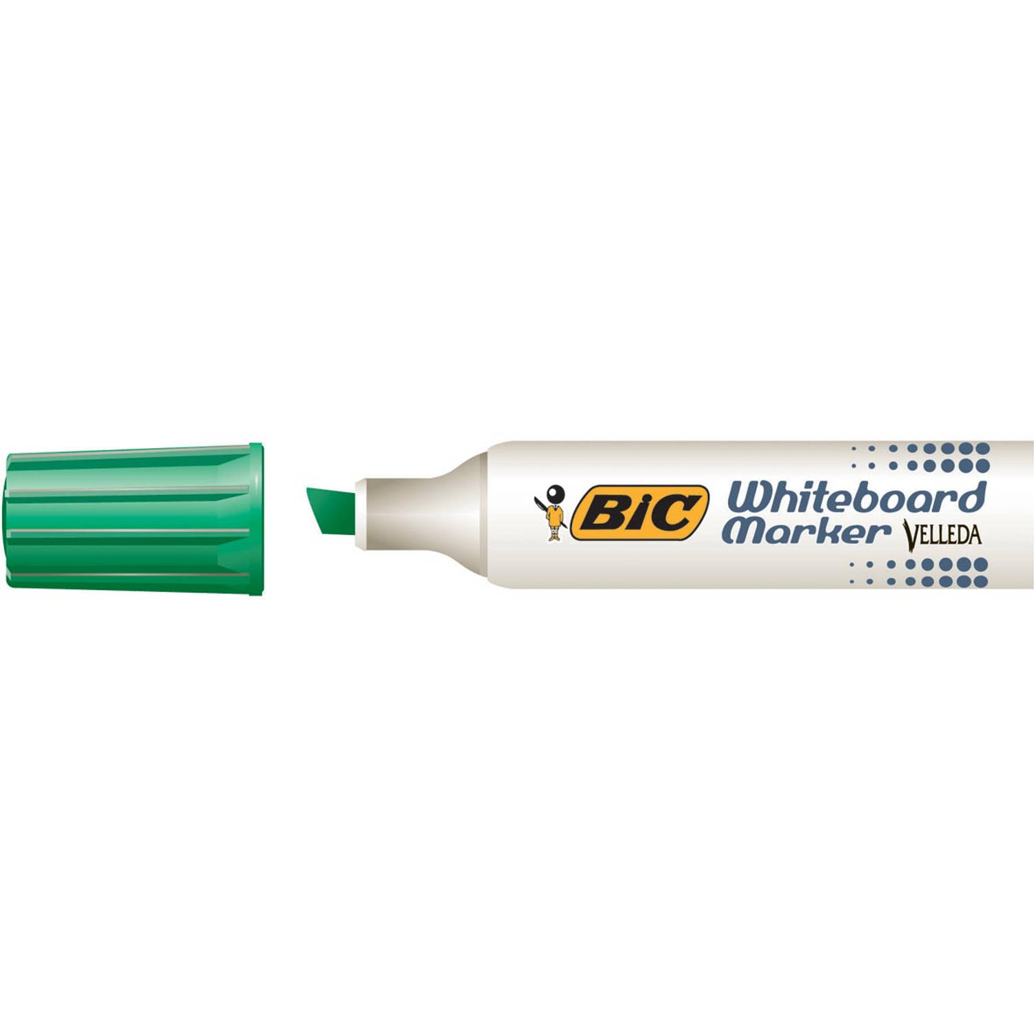 Viltstift Bic 1781 whiteboard schuin groen 3-6mm