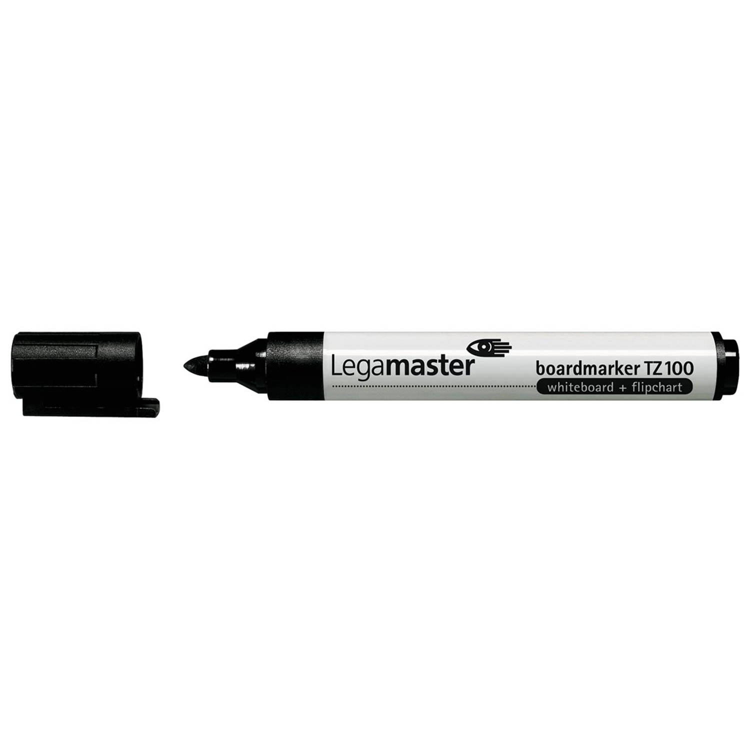Viltstift Lega TZ100 whiteboard rond zwart 1.5-3mm