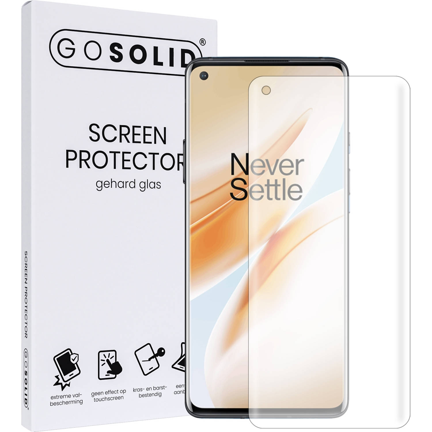 GO SOLID! Screenprotector voor OnePlus 8 5G