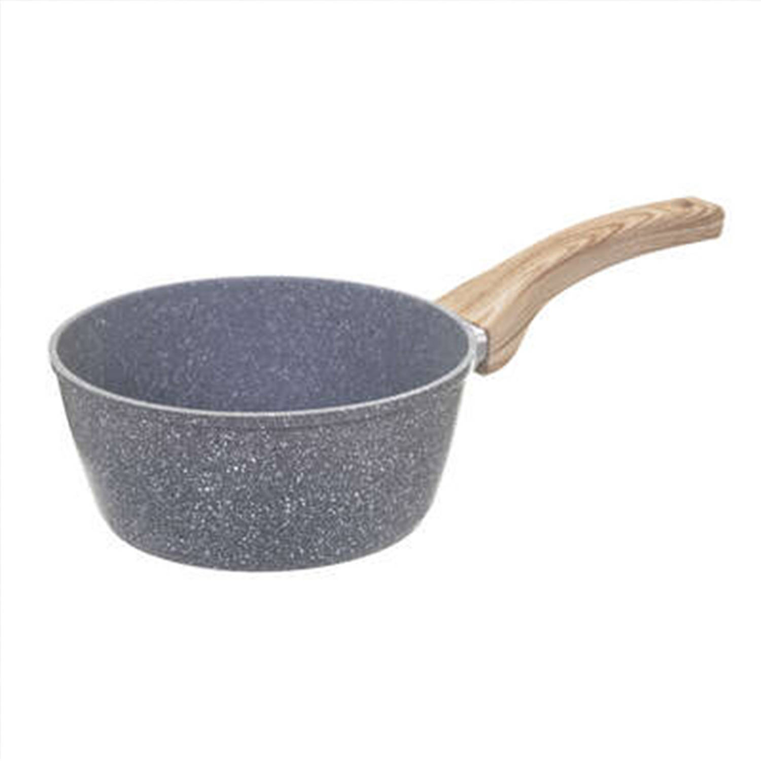 Steelpan-sauspan Alle kookplaten geschikt grijs dia 21 cm Steelpannen