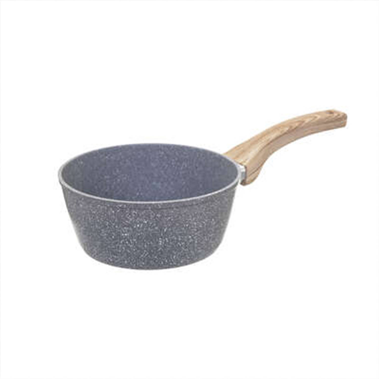 Steelpan-sauspan Alle kookplaten geschikt grijs dia 19 cm Steelpannen