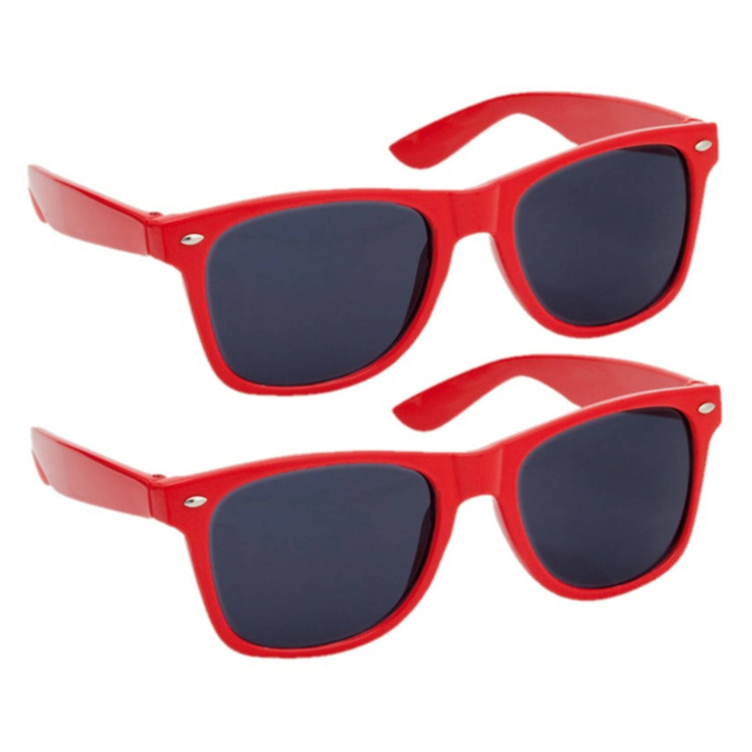 ik lees een boek Sada Staren Hippe party zonnebril rood 2 stuks - Verkleedbrillen | Blokker