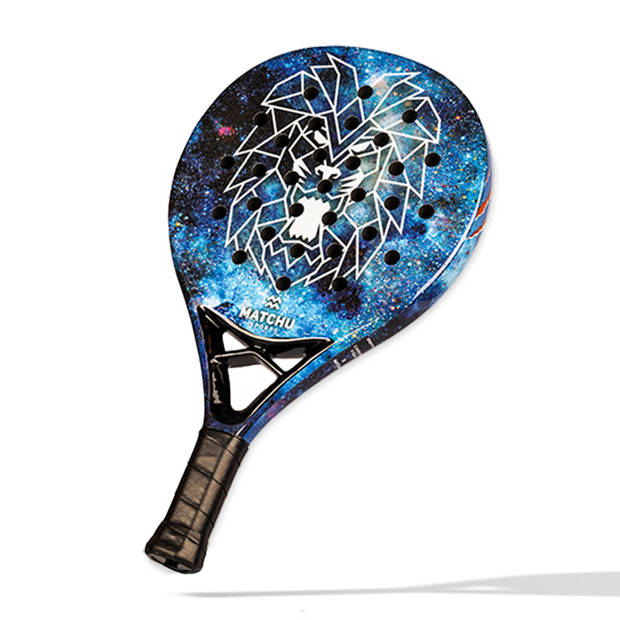 Matchu Sports Junior padel racket - Lion - Blauw - 100% carbon frame, fiberglass toplaag