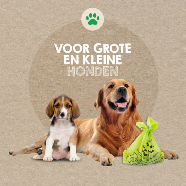 Mr. Green Mind Poepzakjes 360 stuks - Hondenpoepzakjes - Biologisch Afbreekbaar - 24 rollen - Hond
