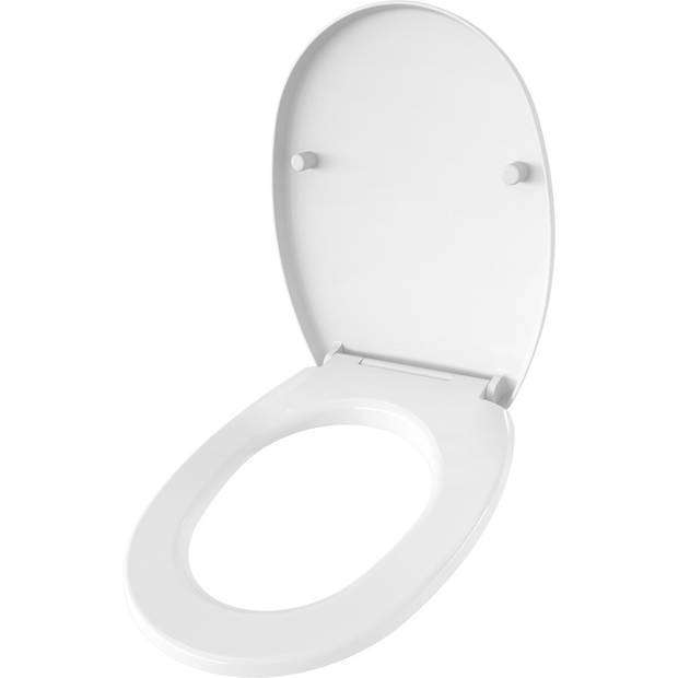 WC Bril - Velvalux Corta - Toiletbril met Deksel - Toiletzitting - Softclose - Quickrelease - Afklikbaar - Wit