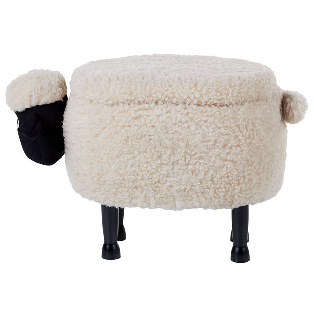 Beliani SHEEP - Dierenhocker-Beige-Polyester
