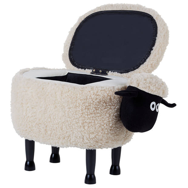 Beliani SHEEP - Dierenhocker-Beige-Polyester