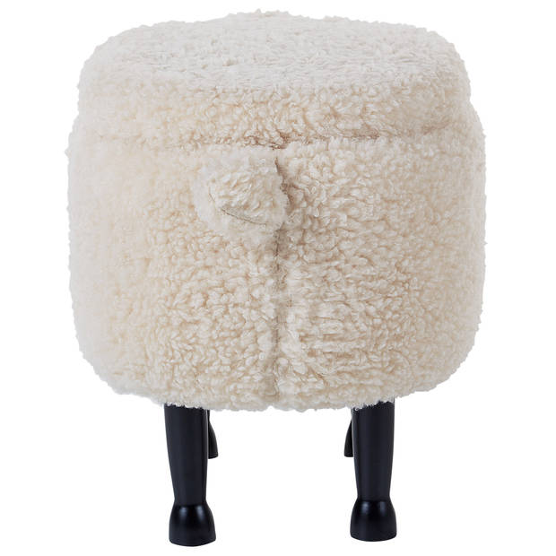 Beliani SHEEP - Dierenhocker-Beige-Polyester