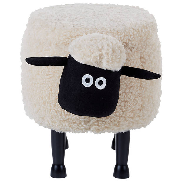 Beliani SHEEP - Dierenhocker-Beige-Polyester