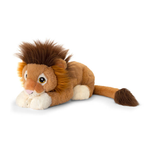 Keel Toys - Pluche knuffel dieren set 2x leeuwen 25 en 35 cm - Knuffeldier