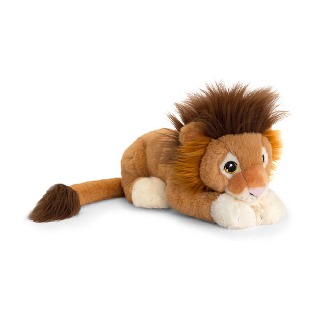 Keel Toys - Pluche knuffel dieren set 2x leeuwen 25 en 35 cm - Knuffeldier