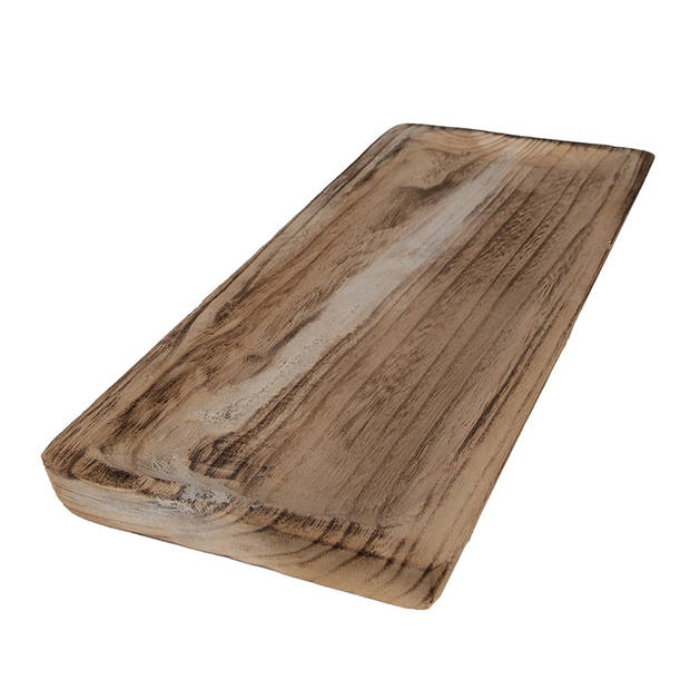 Clayre & Eef Decoratie schaal 40x17x3 cm Bruin Hout Rechthoek Fruitschaal Bruin Fruitschaal